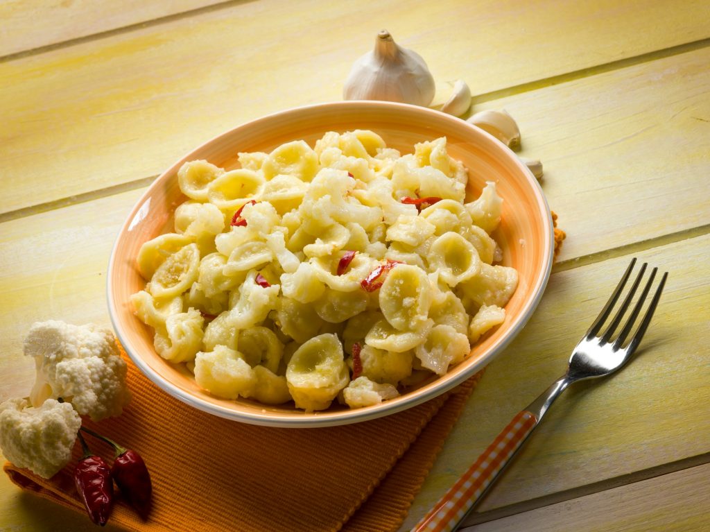 orecchiette with cauliflower