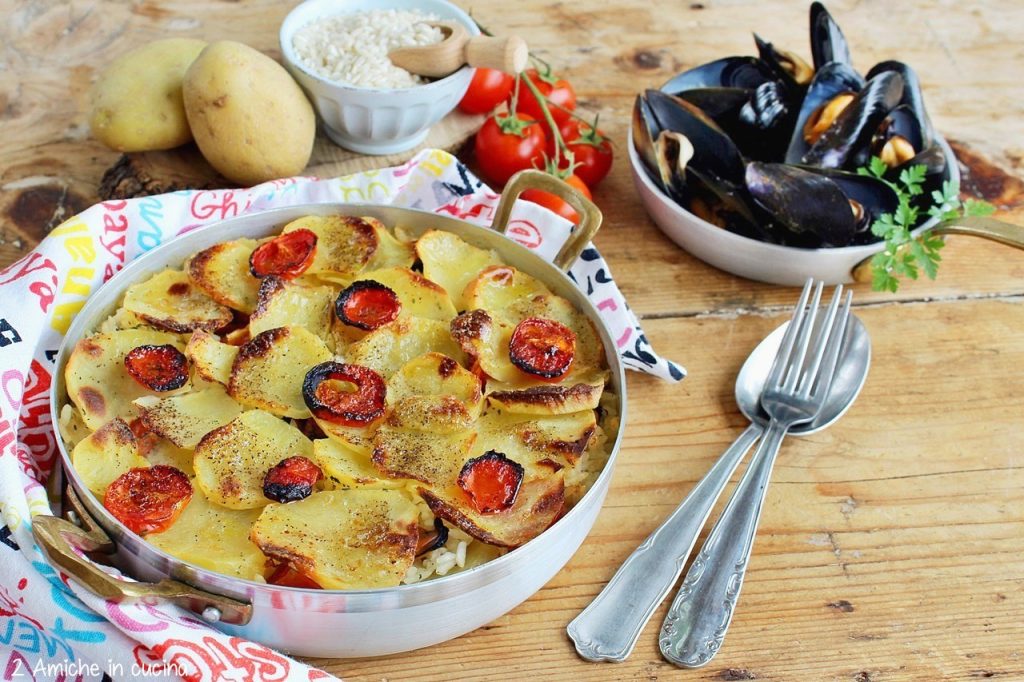 tiella di riso patate e cozze