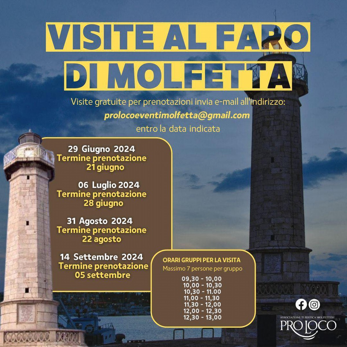 visite al faro di molfetta